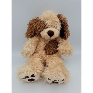 Build-A-Bear Workshop Shaggy Tan Brown Puppy Dog Plush Stuffed Animal Floppy Ear